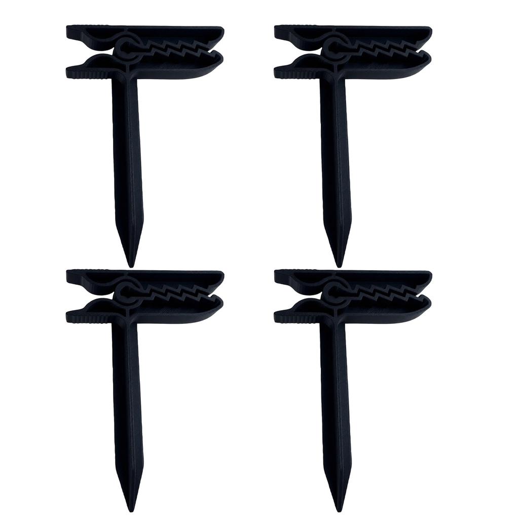 4pc Beach Towel Clips 3D Printed Alligator Design Picnic Blanket Holders Sandproof Ground Sheet Fasteners for Outdoor Use