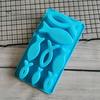 Ice Cube Tray Non Stick Flexible 8 Cavities Animal Fish Shape Chocolate Mold Baking Tool