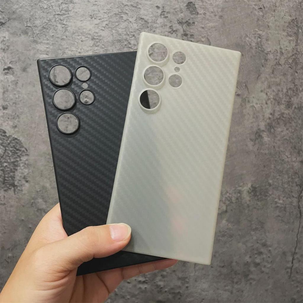 Чехол с узором из кевларового углеродного волокна для Samsung S24 Ultra/S23U/S24+ - ультратонкий защитный чехол