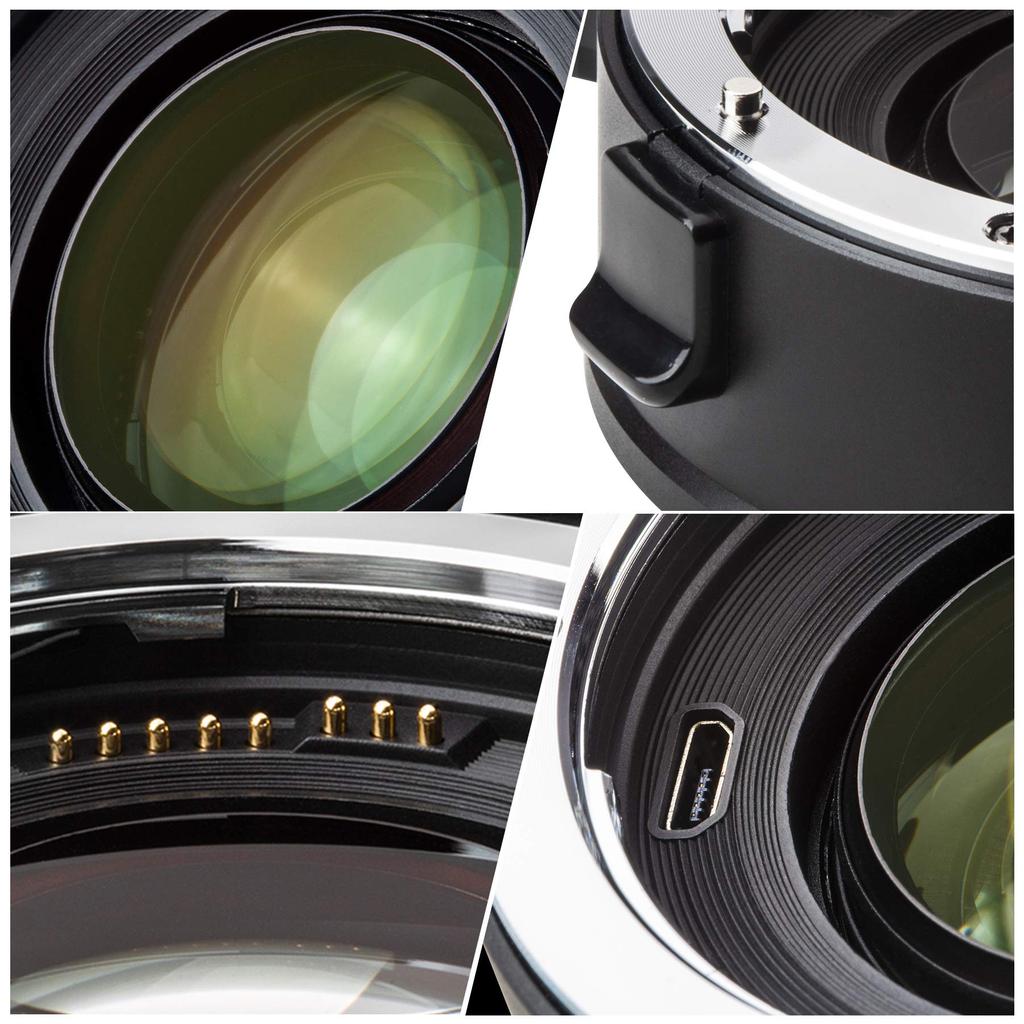 Адаптер крепления VILTROX Speed Booster Адаптер для преобразования объектива Увеличивает угол обзора на Увеличивает яркость на один уровень Фокусировка зрачка АФ Изображение