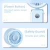 Quiet Operation Handheld Mini Fan Foldable Neck Hanging Small Fan Personal Cooling Fan  Office