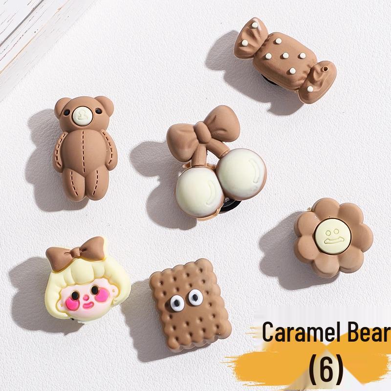 2025 Милые декоративные пряжки-цветы для обуви - Аксессуары для обуви с отверстиями