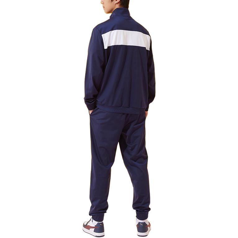 Puma Повседневный спортивный костюм с цветным принтом и воротником-стойкой на молнии, мужские костюмы, черный цвет 583602-01