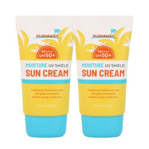(1+1) Aloha Hawaii UV Shield Moisture Sunscreen 60ml SPF50+ PA++++ / Non-whitening, mixed-color sunscreen sunblock_631373