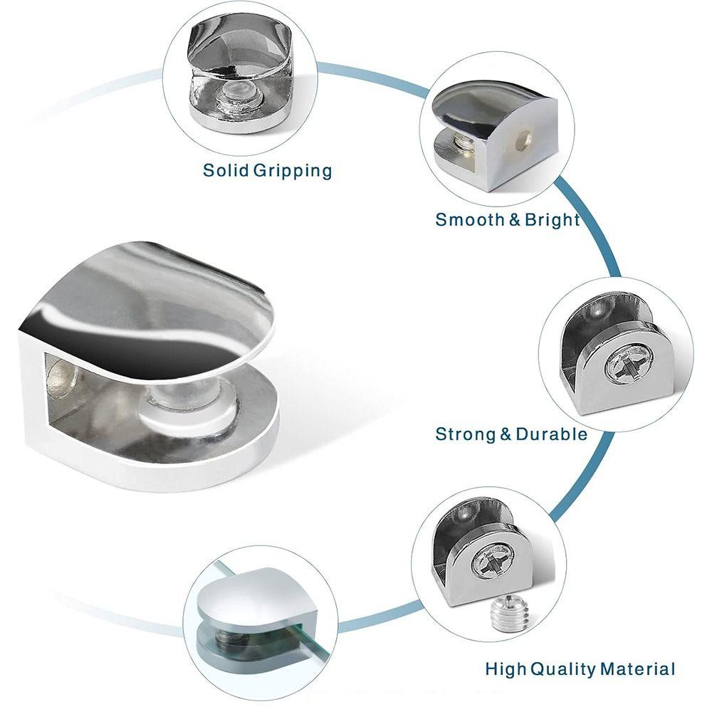 Прочный Держатель для Перил Регулируемый Деревянные Стеклянные Полки Зажим Крепеж Ванная Комната Зажим Держатель