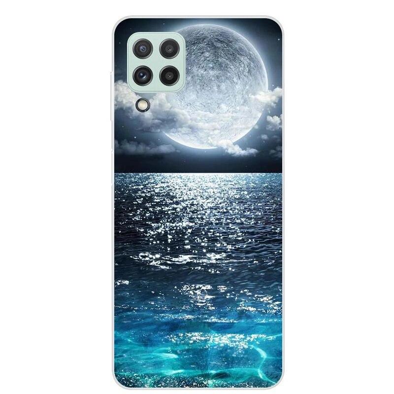 Чехол для Samsung Galaxy M22 M32 4G, задняя крышка для телефона Samsung M22, мягкий чехол для Samsung M32 4G M 22 32, черный чехол из ТПУ 6,4 дюйма