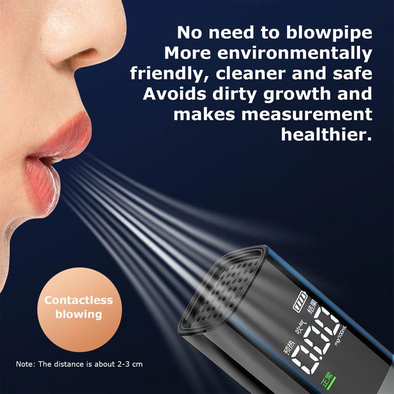 Цифровой алкотестер с USB-зарядкой Профессиональный алкотестер Дыхательный алкотестер Для тестирования на вождение в нетрезвом состоянии
