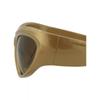 Balenciaga Shield Frame Bio Injection Sunglasses Gold Gold Brown