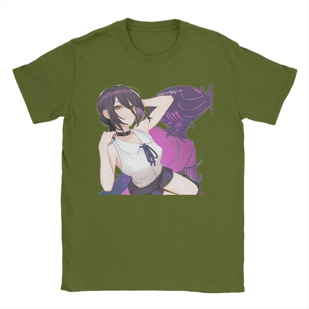 Chainsaw Man Reze T Shirt  Novelty T Shirts Short Sleeve Y2K Funny Tshirt Summer 100 Cotton Crew Neck Plus Size Top Tees