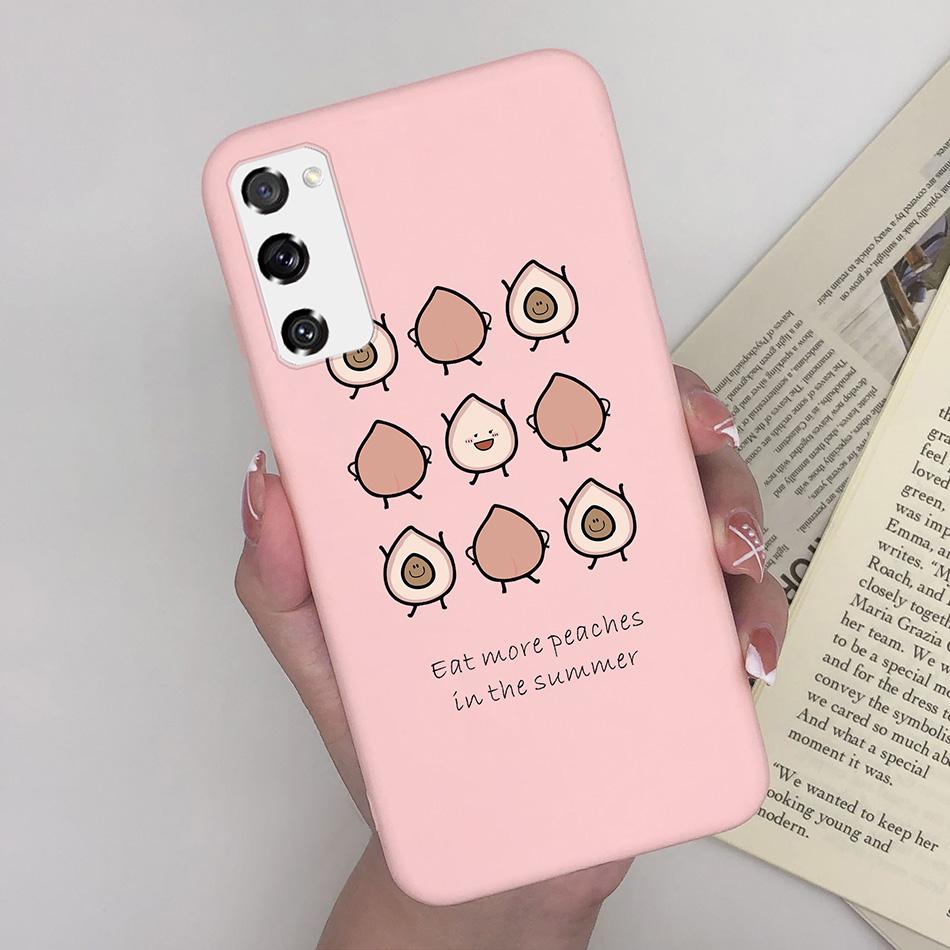 Case for Fundas Samsung Galaxy S20 FE S 20 FE S20FE Case Samsung S20 FE Phone Silicone Flower Cute Soft Back Cover Cases Bumper