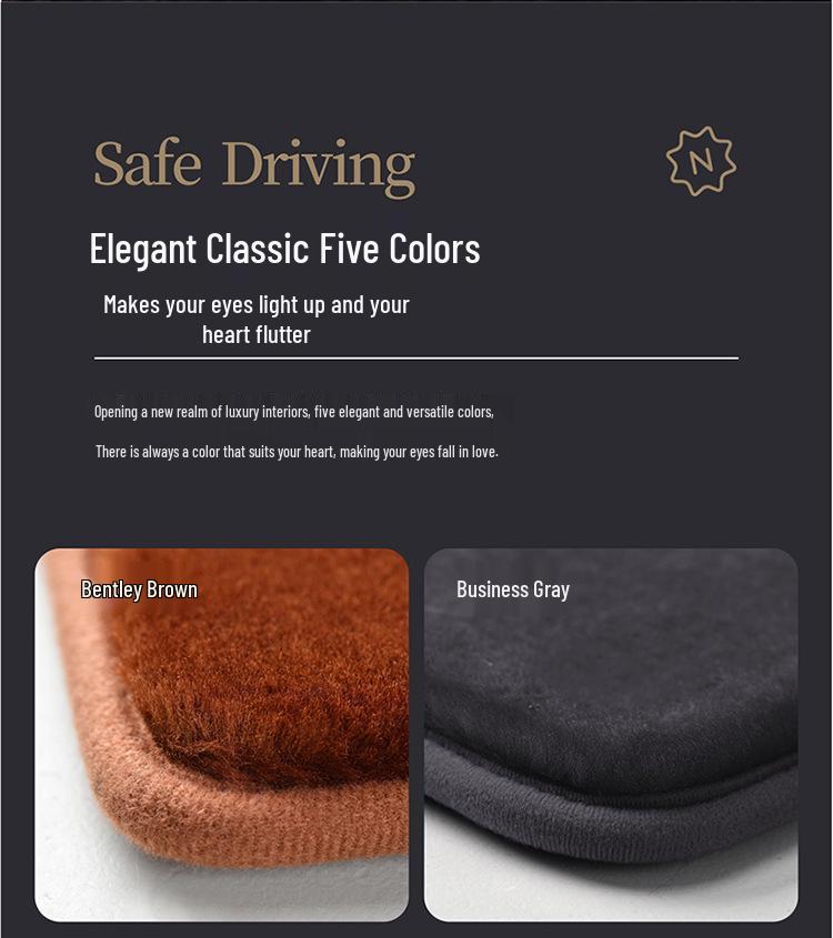 Luxury Pure Wool Floor Mats for 2023 BMW 7 Series G70/i7 (735li/740li/730li)