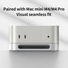 Desktop Stand Computer Riser Dustproof Base Heat Dissipation Bracket Aluminum Alloy Cooling Holder Dock for Mac mini M4/M4 Pro