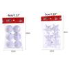 6Pcs/set Plastic Xmas Star Hanging Ornaments Cute Christmas Balls Pendants  Party Supplies