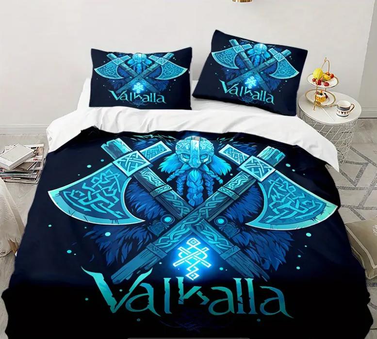 Комплект пододеяльника Axe для подростков, взрослых, мужчин, размер Queen, легкий пододеяльник с 2 наволочками, традиционный комплект постельного белья для битвы, без одеяла