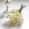 Artificial Flowers White Silk Daisies for Home Decor Nordic Versatile Flexible Stems Maintenance-Free Long-Lasting Freshness Floral Arrangement