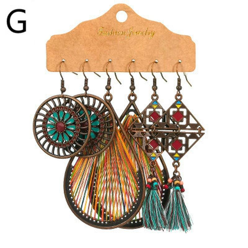 Винтажные большие круглые разноцветные серьги из бисера, комплект для женщин, этнические серьги в стиле бохо с кисточками и перьями, длинные серьги-капли «Ловец снов», ювелирные изделия