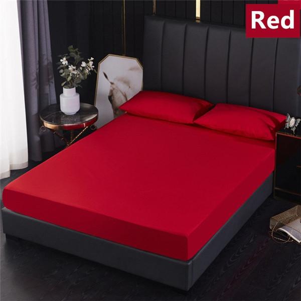 Deep Pocket Bed Fitted Sheet With Elastic Band 100% Waterproof Bedding Portector Mattress Topper Cover No Pillowcase
