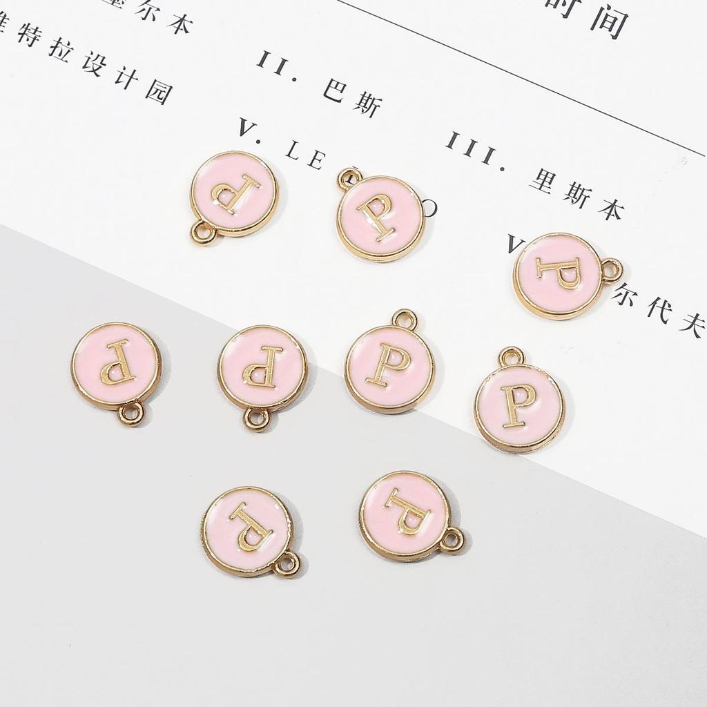 10 шт., металлическая эмаль, английские буквы, подвески, подвеска для самостоятельного изготовления ювелирных изделий, ожерелье, браслет, аксессуары