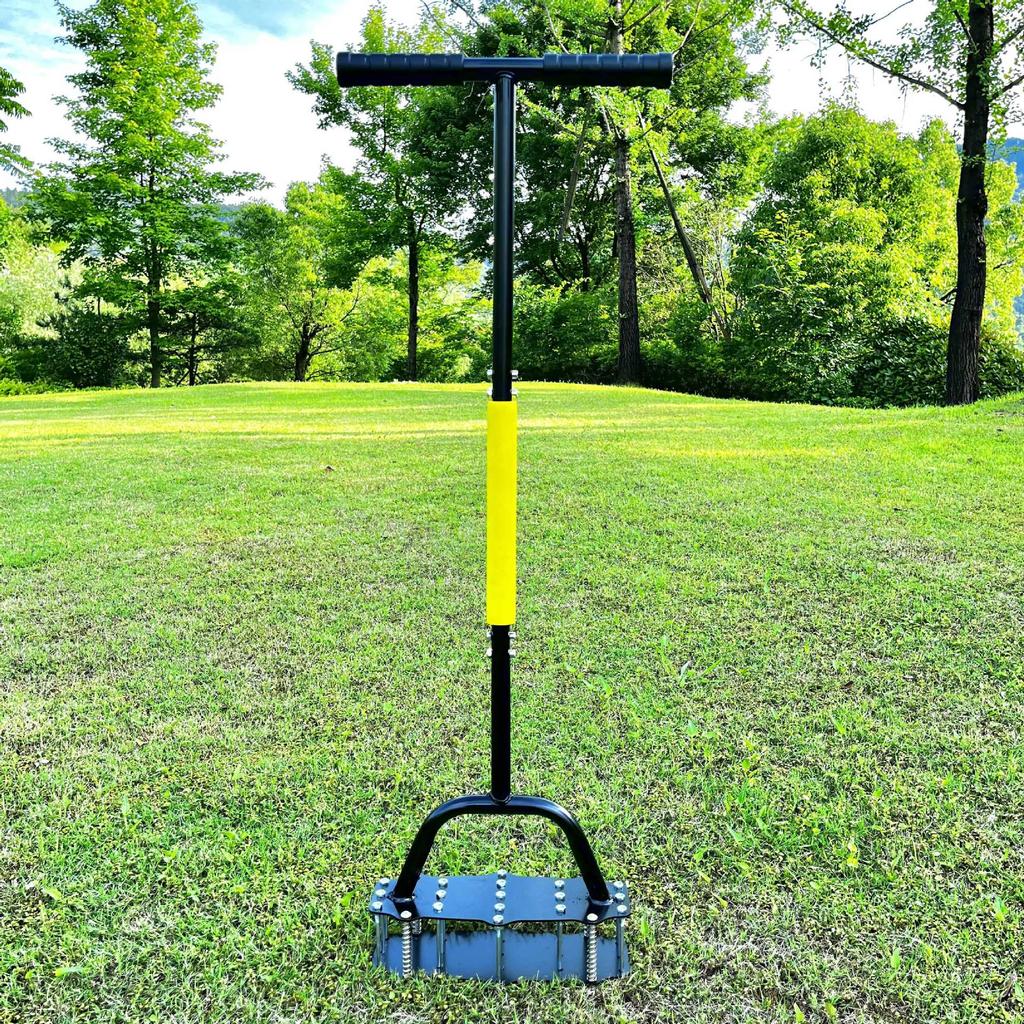 Пружинный скарификатор, Скарификатор для газона, Ручной поворотный, Садовый почвенный пробойник для экономии труда, Садовый инструмент