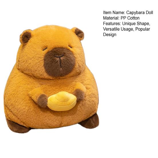 Капибара плюшевая кукла подушка мягкая кавайная мягкая игрушка для детей взрослых капибара обнимающаяся капибара плюшевые грызуны кукла подарок на день рождения валентинки