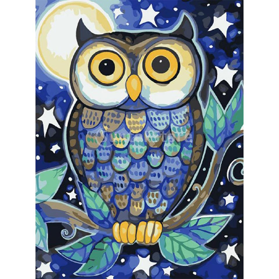 5D DIY алмазная живопись животное Сова горный хрусталь картина полная алмазная вышивка мозаика ремесло вышивка крестиком подарок комплект для украшения дома