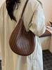 Корейская Высококачественная Универсальная Плетеная Сумка-Ведро: Женская ретро модная повседневная сумка на плечо и подмышку