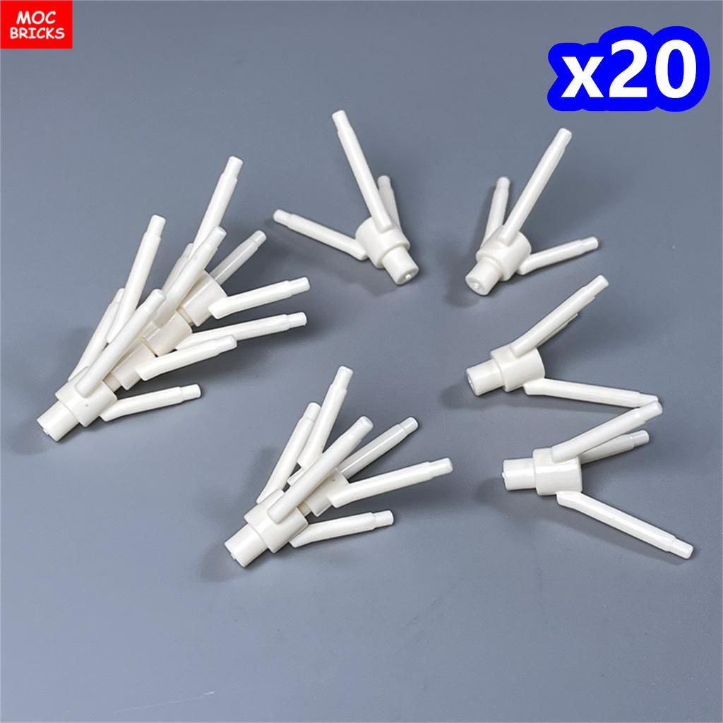 200 шт./лот Детали MOC 24855 Стебель растения/цветка с нижним штырьком Для деталей конструктора DIY Рождественский подарок Игрушка