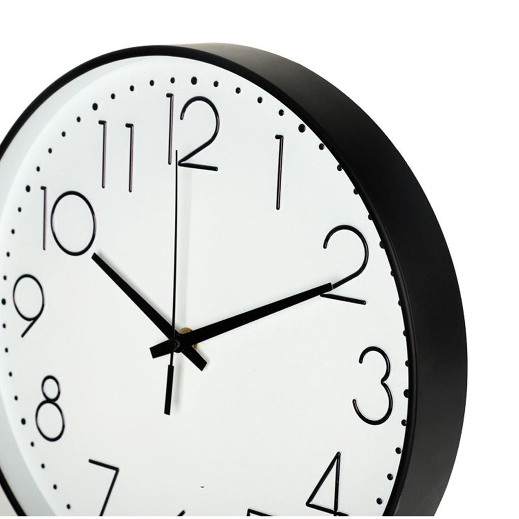 8-дюймовые бесшумные настенные часы, не тикающие, декоративные, легко читаемые, круглые настенные часы для гостиной дома