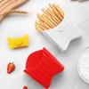 with Dip Compartment Snack Container 2 in 1 Dessert Plate French Fry Cup  Kitchen Accessories