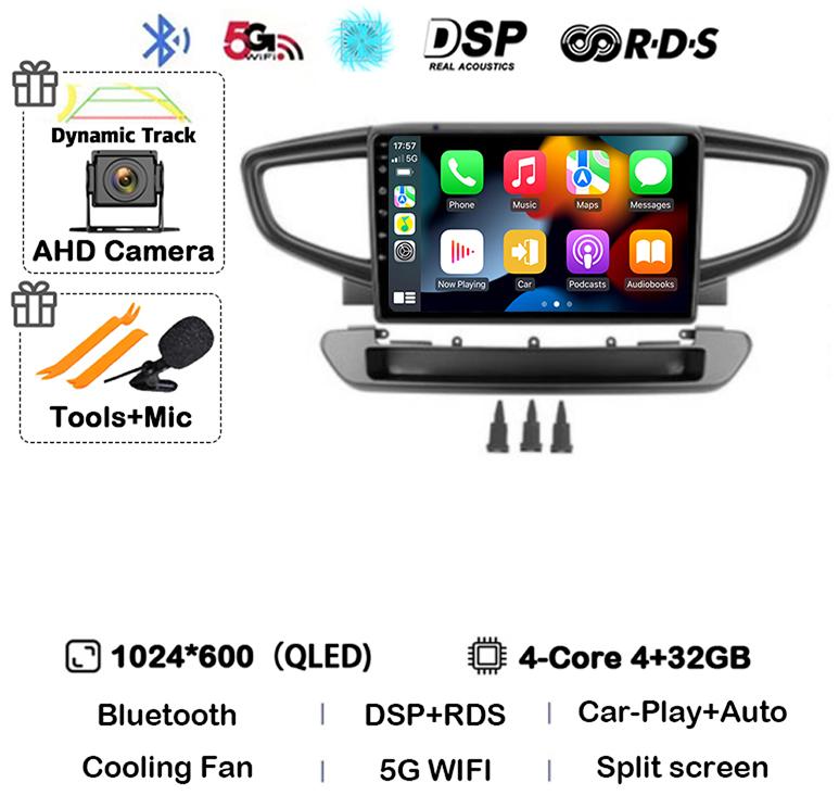 Android 14 Carplay Car Radio For Hyundai Ioniq 2016-2025 Multimedia Video Player Navigation GPS 2din 2 Din Dvd 360 Camera Stereo