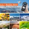 6000WM-APP цифровой анемометр ручной измеритель ветра измеритель скорости ветра CFM с MAX/MIN/AVG для скорости ветра температуры