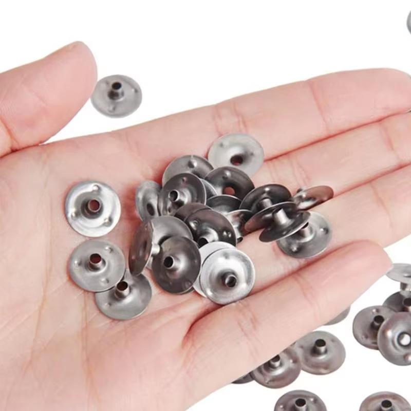 100pcs Handmade Candle Wick Tabs Metal Candle Wicks Sustainer Tabs Candle Wicks Base For DIY Candle Making DIY Craft Tools
