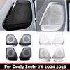 Для Zeekr 7X 2024 2025 4-дверный Крышка гудка Передняя стойка двери Крыша Задний багажник Динамик Рамка звука Панель аудио Декор Автоаксессуары