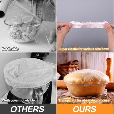 300 шт. пластиковая крышка для выпечки, эластичные шапочки для душа, прочная свежая крышка для проверки хлеба
