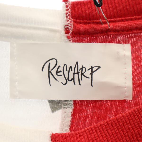 RESCARP 23ss Remake Short sleeve T-shirt Red x white Men's Used