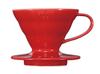 HARIO V60 Прозрачная капельница 01 Керамическая красная для чашек Кофейная ручная капельница Сделано в Японии 1-2 VDCR-01-R