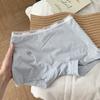 Ladies Spring and Autumn Simple Color Letter Pure Cotton 10A Anti Bacterial Mid Waist Flat Angle Underwear