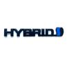 HYBRID metal car logo decorative stickers are suitable for decal accessories on the rear side of the trunk of the entire car bod