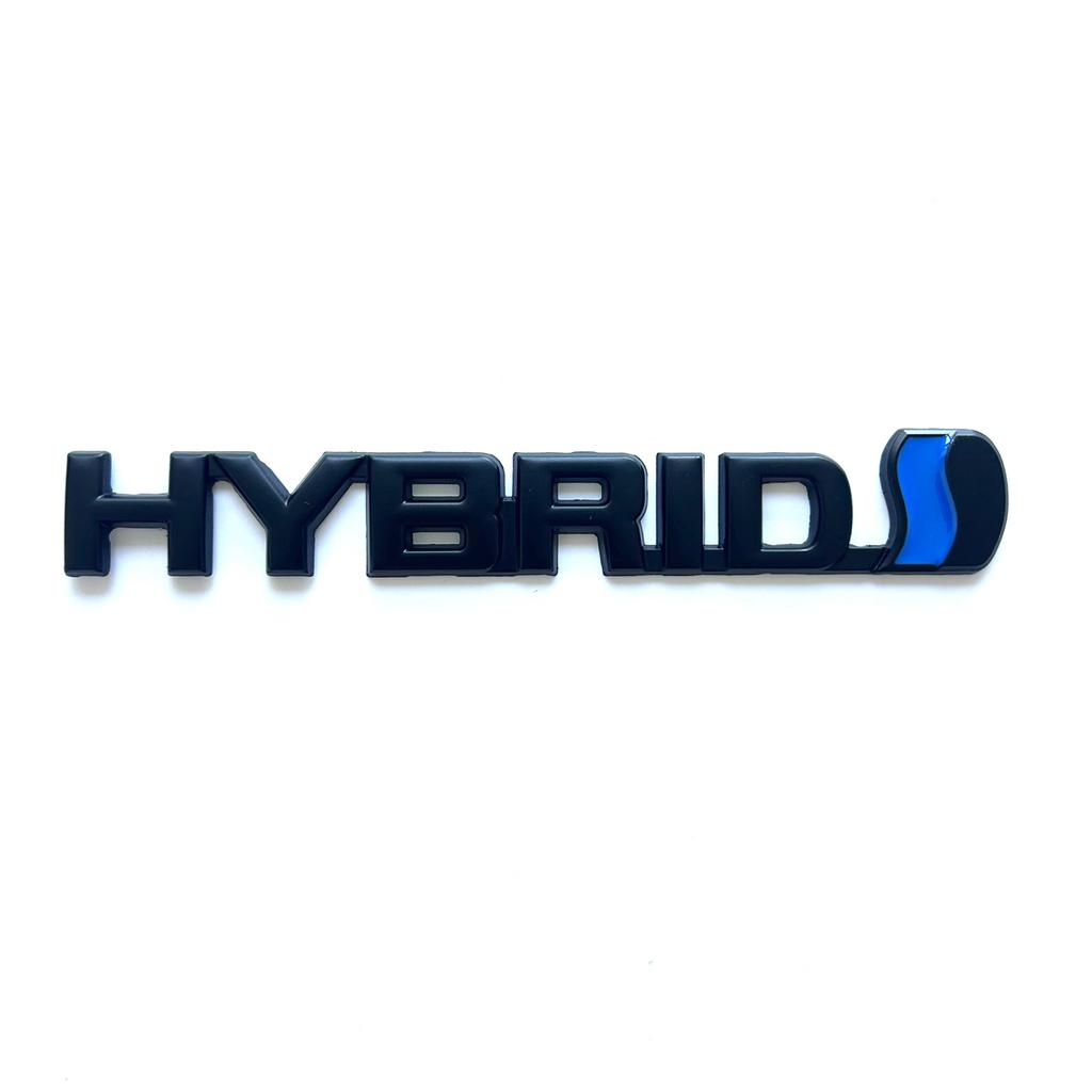 HYBRID metal car logo decorative stickers are suitable for decal accessories on the rear side of the trunk of the entire car bod