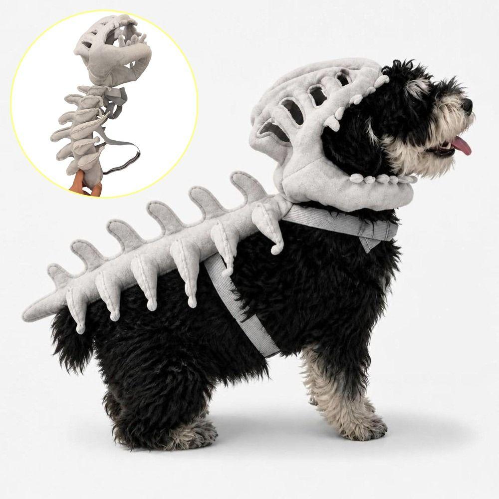 45CM Dinosaur Bone Pet Headgear 3D Halloween Pet Costume Pet Supplies