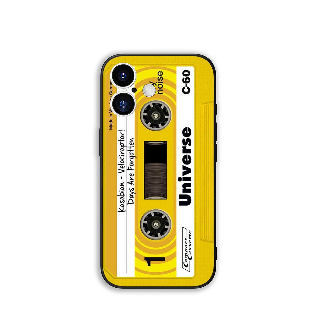 Чехол Cover для Apple iPhone 16 11 13 14 15 Pro Max 7 6 8 Plus SE2 SE3 + 16E SE 2022 Чехол Винтажная Кассета Музыкальная Лента Ретро