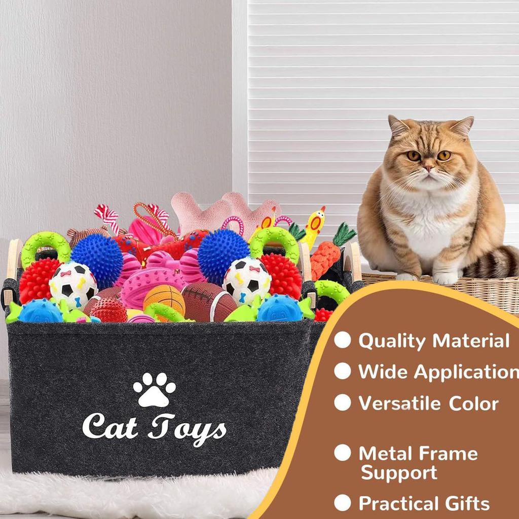 Pet Snack Clothing Toys Felts Storage Basket