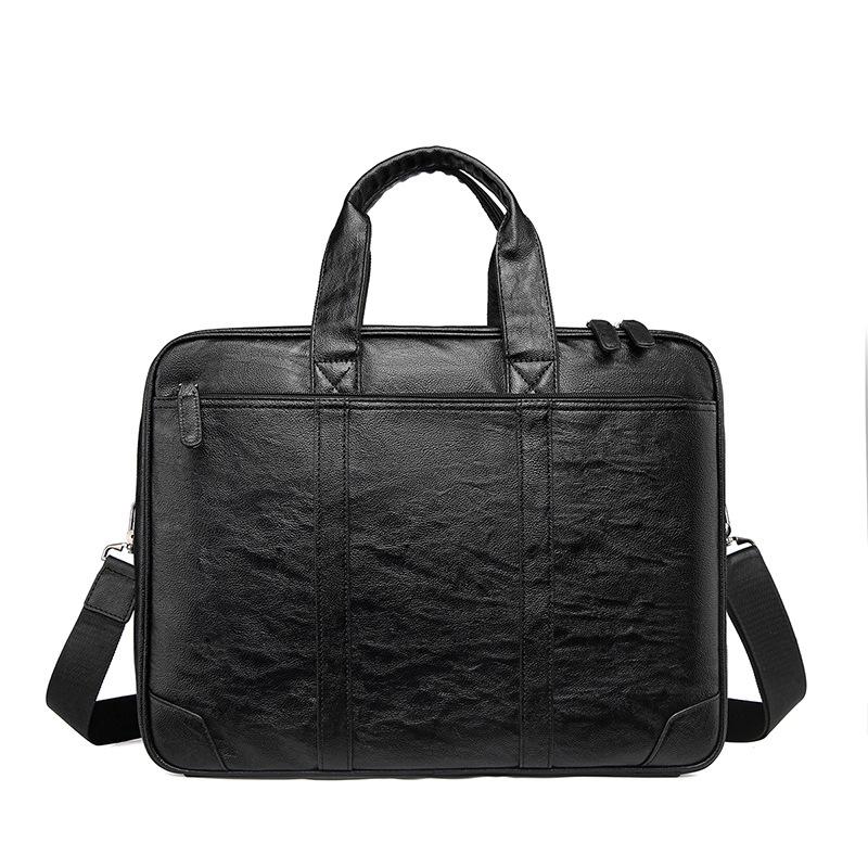TS JYL laptop bag,Men Briefcase PU Large Laptop Crossbody Document Bag