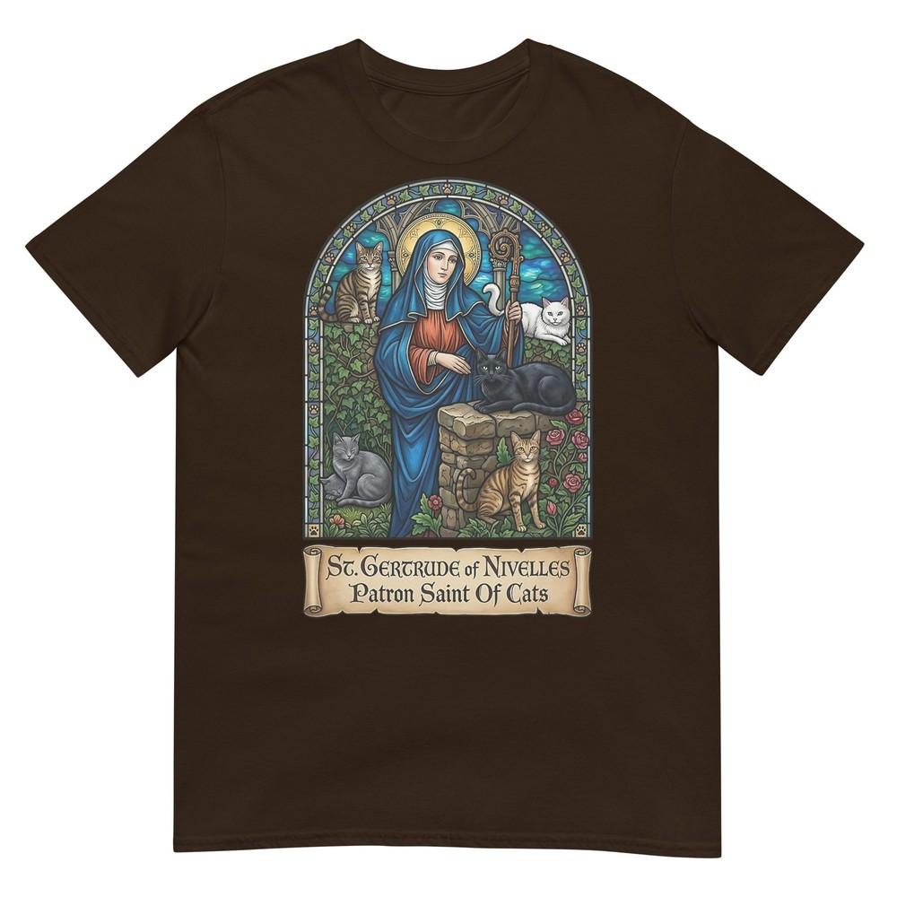 St Gertrude Of Nivelles Patron Saint Of Cats TShirt