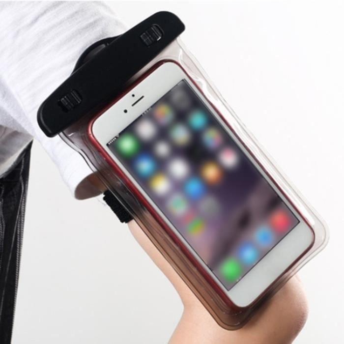 Pochette Étanche Téléphone [IPX8] Etui/Housse/Coque Étanche Smartphones Universel Sac Protection pour 5,1 à 6,0 pouces - transparent