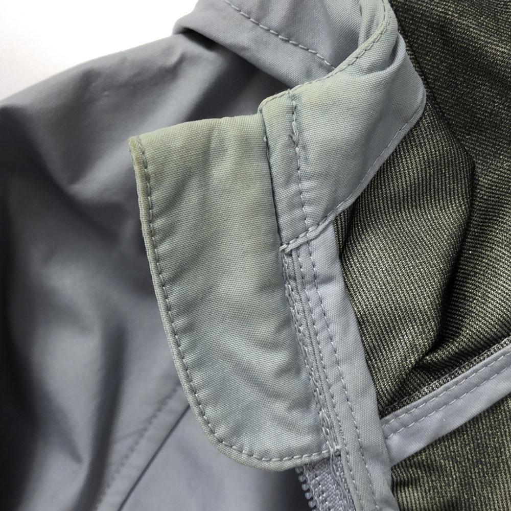 Fat Нейлоновая куртка TITCH Серая капюшон Мужская Б/у