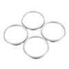 Make Your Car Stand Out Aluminum Hub Centric Rings  4pcs Set  64 1mm Car To 73 1mm Wheel Bore  Silver Color  Unique Appearance