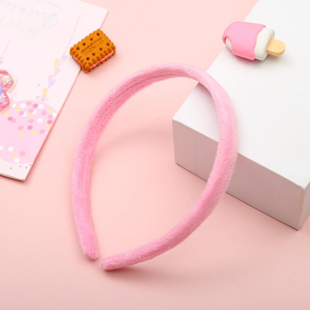 Candy Colorful Winter Elastic Plain Hair Bands Hard Hair Hoop Crown Tiara Base Crafting Accessories for Women Girls