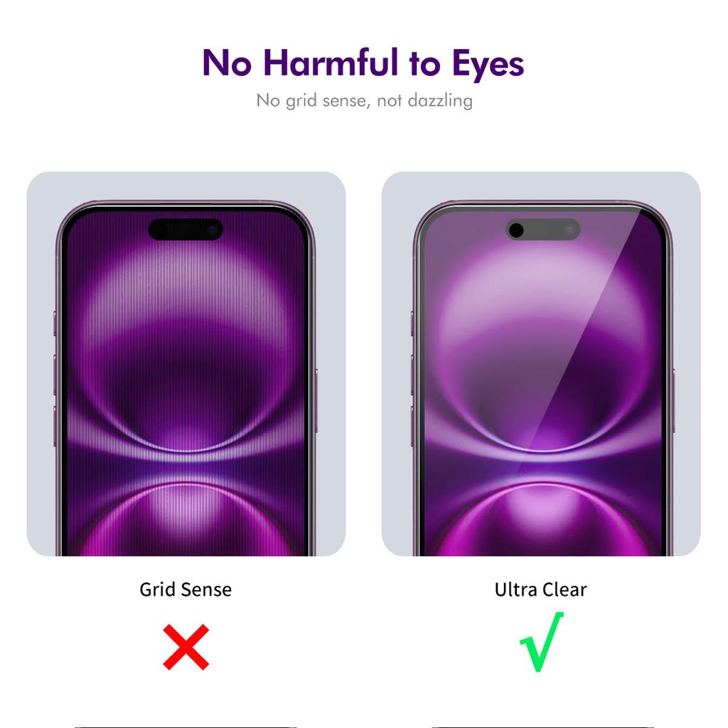 For iPhone 17 Air Anti-Spy Film ENKAY Hat-Prince Anti-Glare Screen Protector Tempered Glass