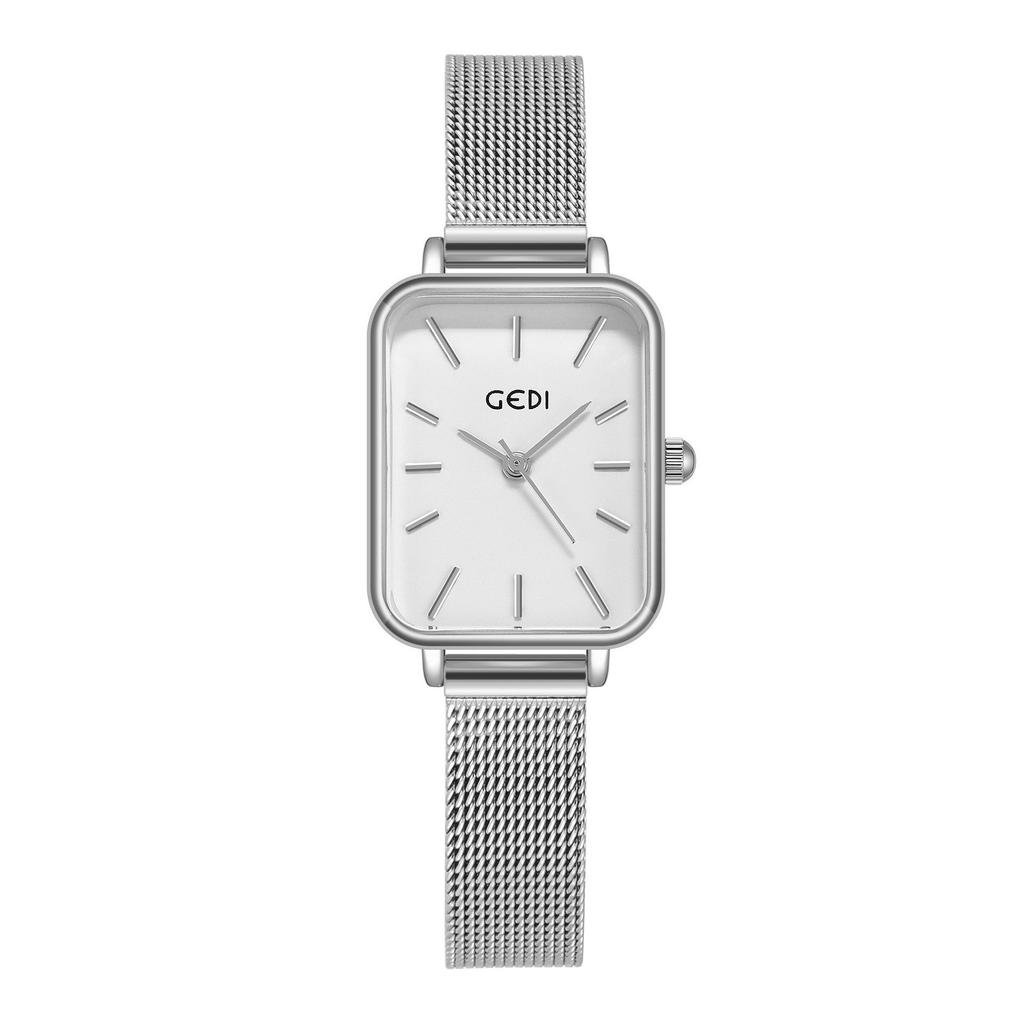 Gedi Women's Ultra-Thin Quartz Mesh Band Waterproof Watch